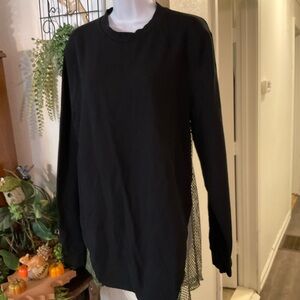 ASOS Black and Gold Mesh Top